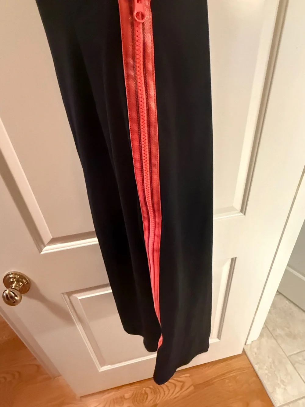 bebe Black Midi Dress with Hot Pink Straps - Picture 3 of 6